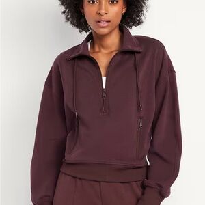 OLD NAVY Set Activewear XS Dark Sepia Sweatshirt + Joggers Pre-loved